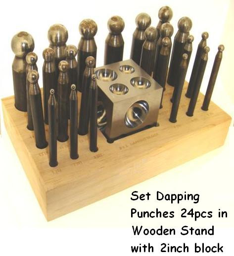 Dapping Punches & Block Set Of 24